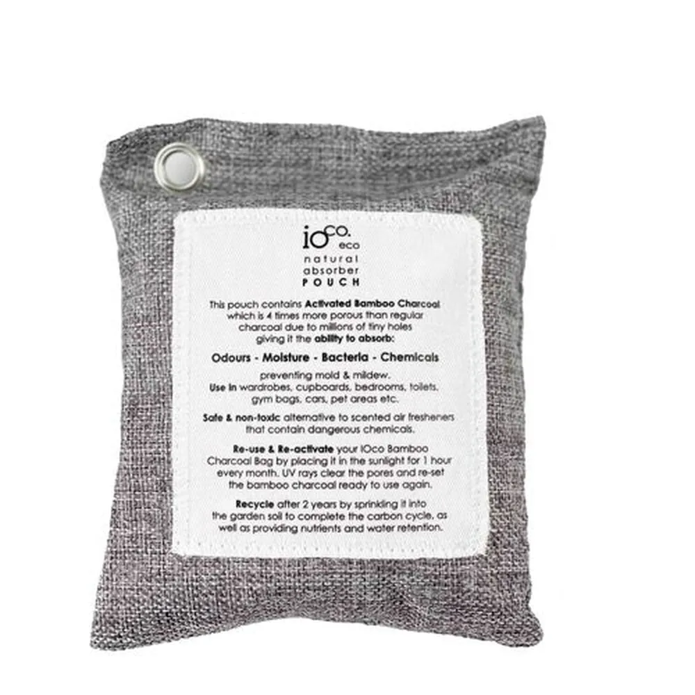 Bamboo Charcoal Natural Absorber 200gm Pouch - IOco
