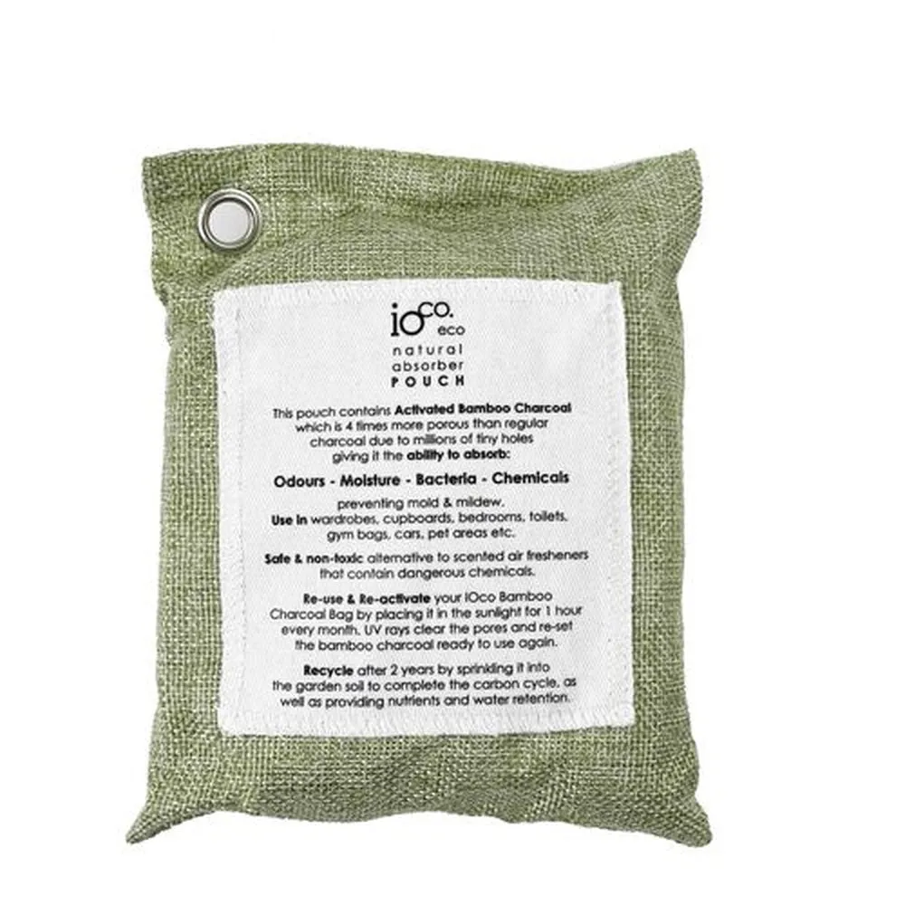 Bamboo Charcoal Natural Absorber 200gm Pouch - IOco