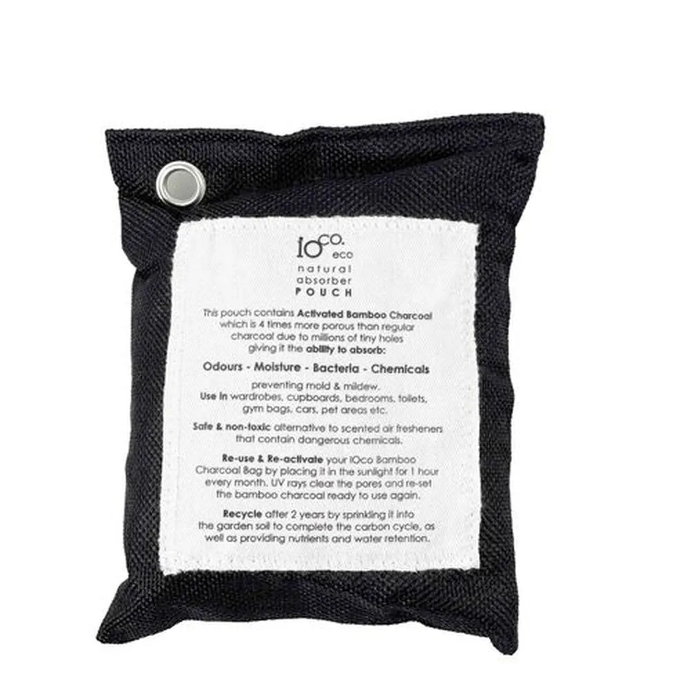 Bamboo Charcoal Natural Absorber 200gm Pouch - IOco
