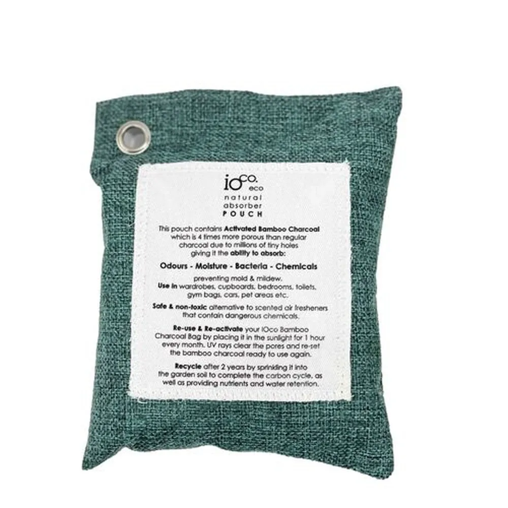 Bamboo Charcoal Natural Absorber 200gm Pouch - IOco