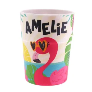 Bamboo Crew Beaker - Amelie Flamingo