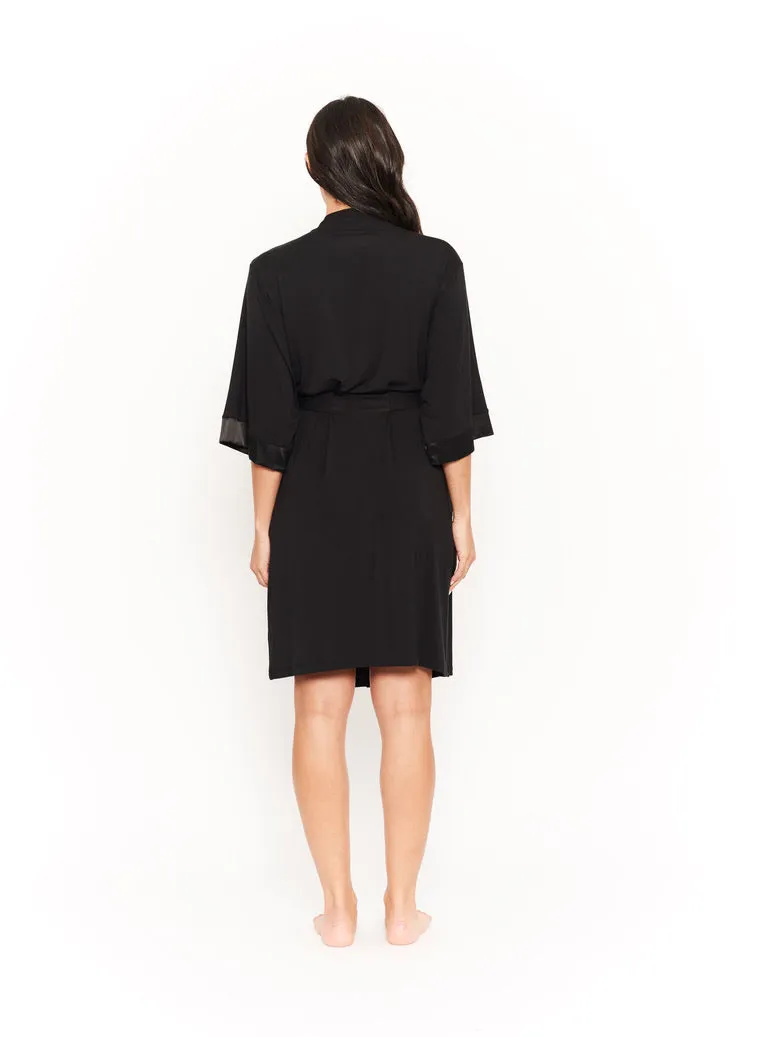 Bamboo Robe - Black