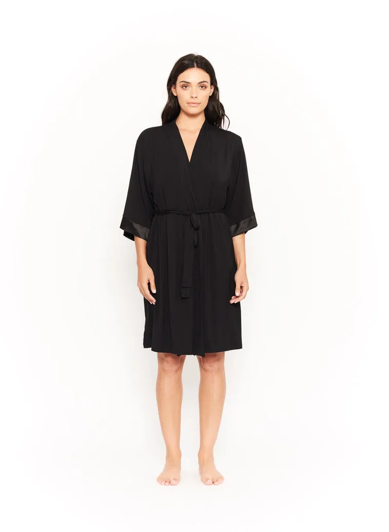 Bamboo Robe - Black
