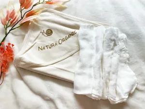 Bamboo Swaddle and Organic Cotton Hooded Swaddle - Combo Pack