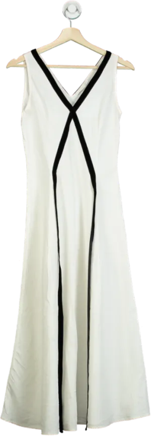 Bamford White Sleeveless Maxi Dress XS