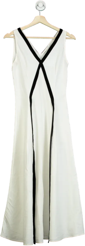 Bamford White Sleeveless Maxi Dress XS