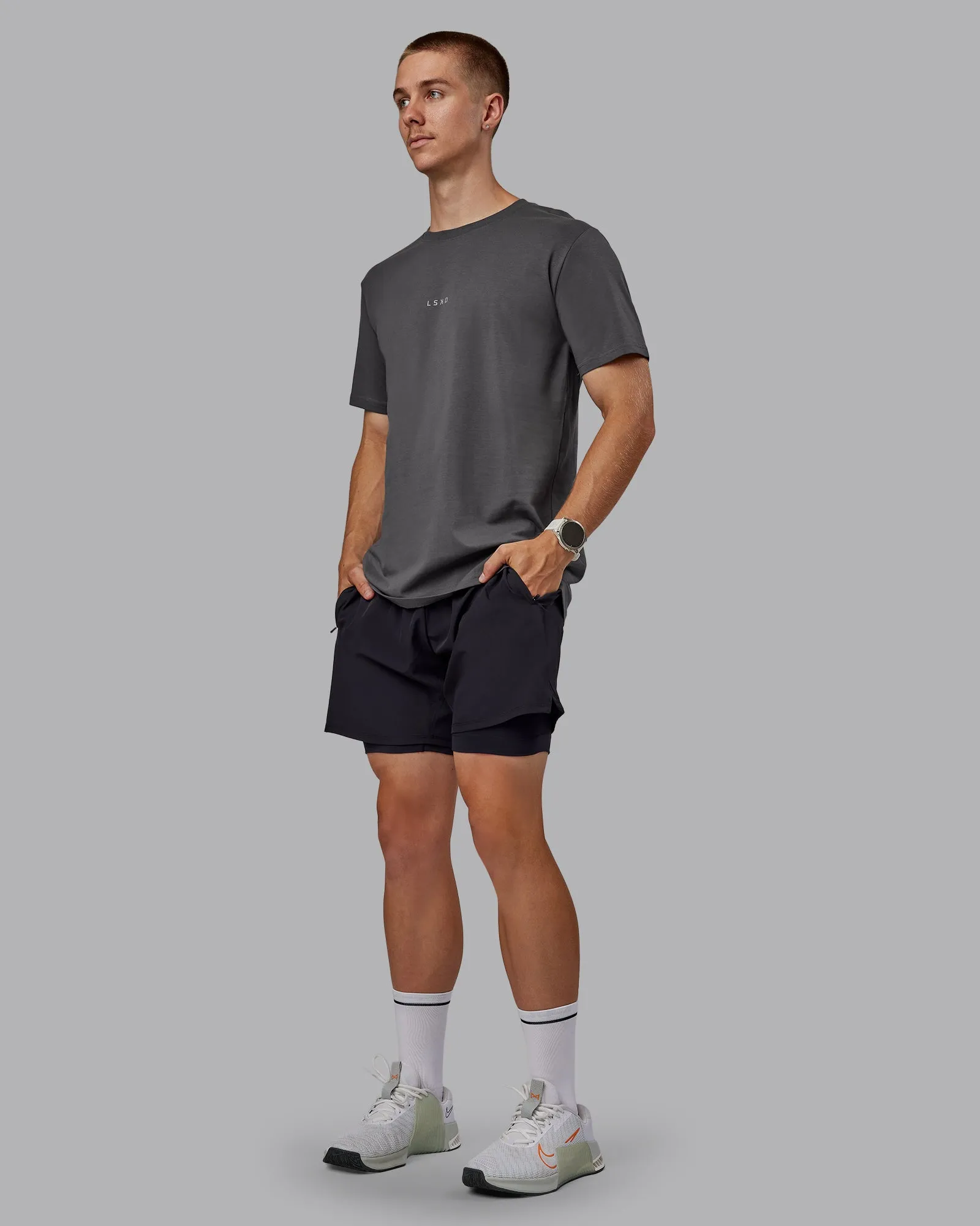 Base FLXCotton Tee - Dark Storm