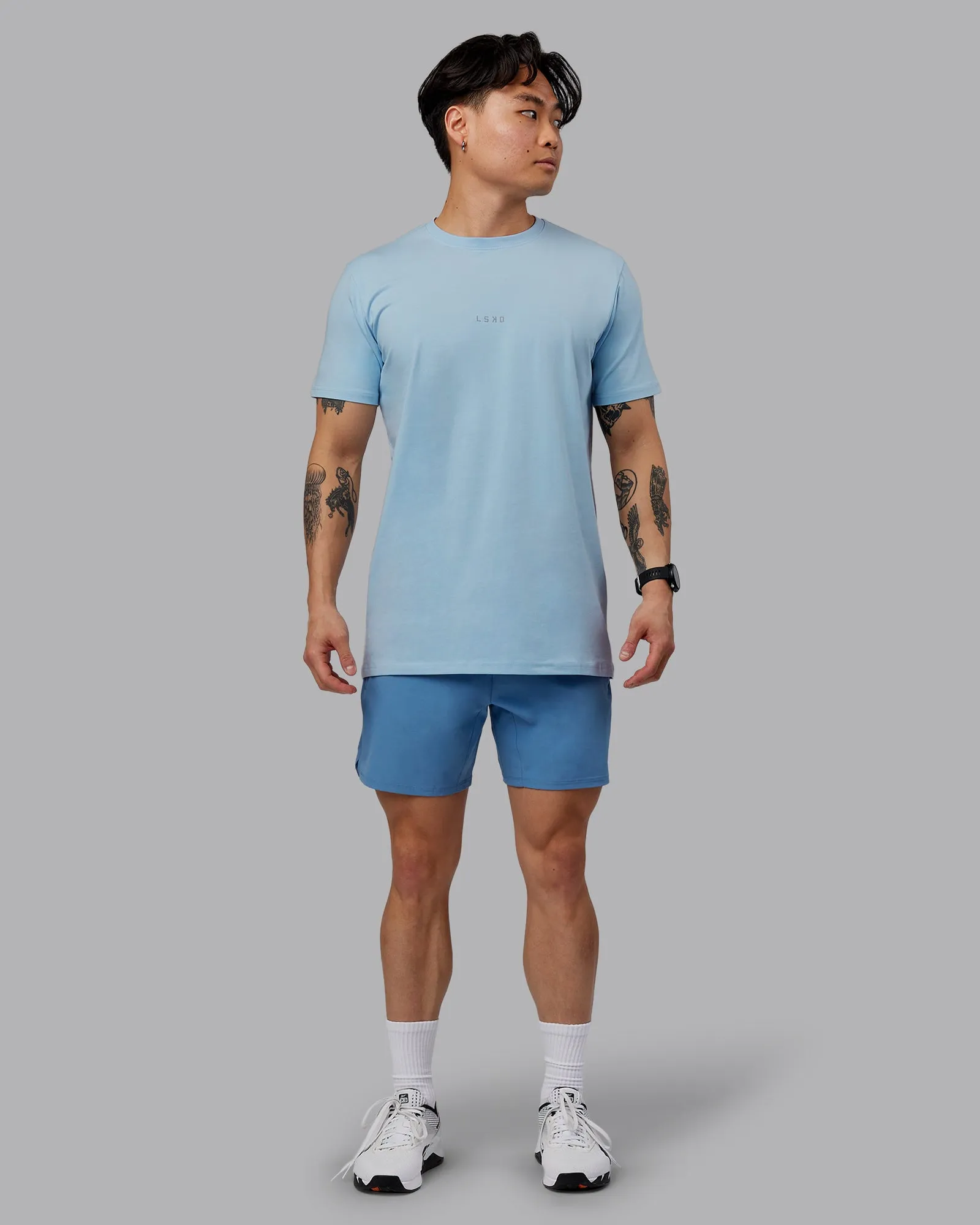 Base FLXCotton Tee - Ice Blue