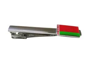 Belarus Flag Square Tie Clip