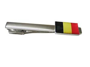 Belgium Flag Square Tie Clip