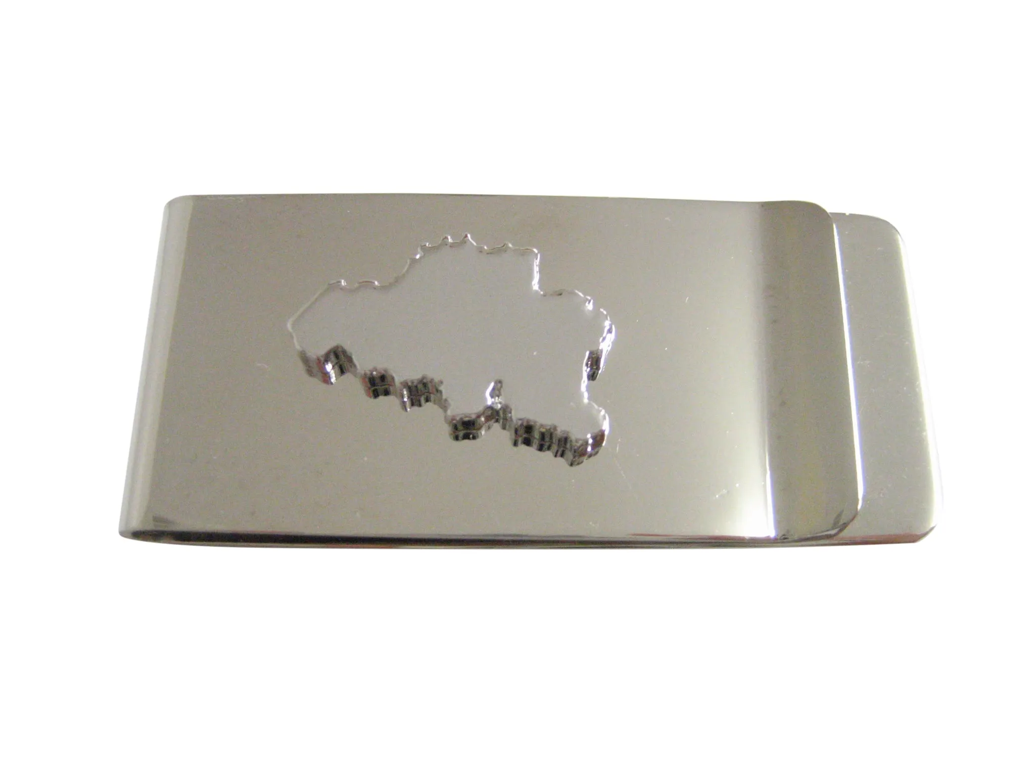 Belgium Map Shape Money Clip