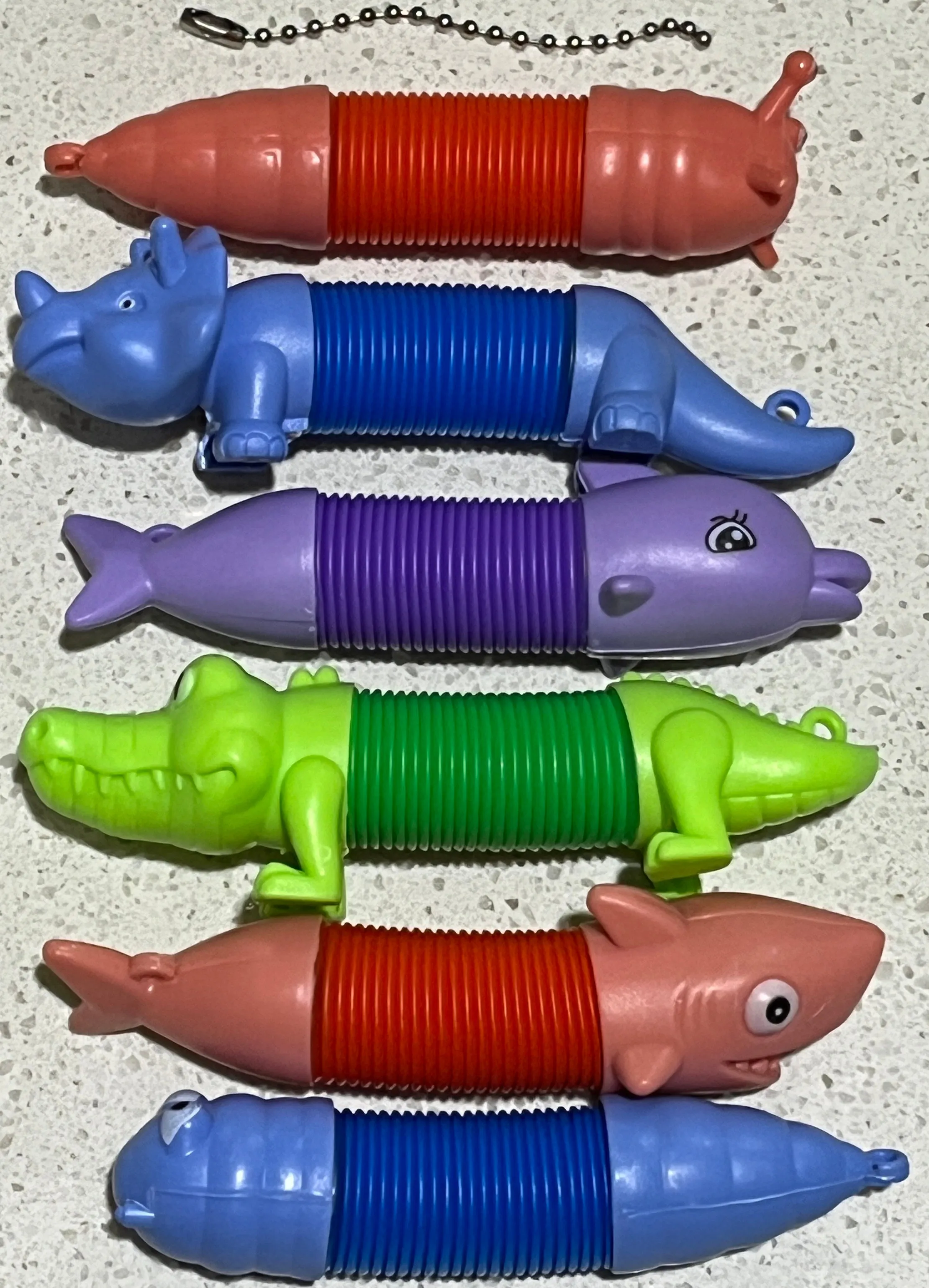 Bendable Pop Tube Keyring/Bag Tag