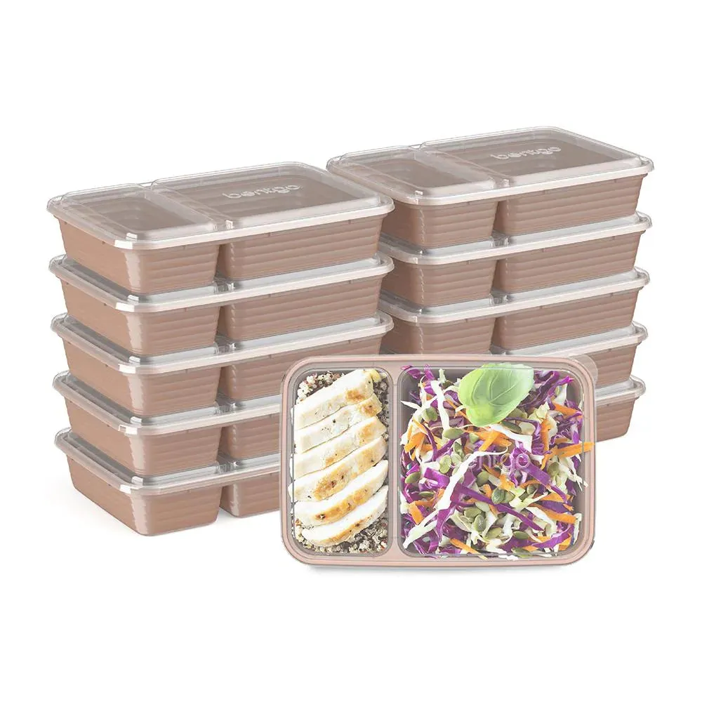 Bentgo Prep 2-Compartment Meal Prep Containers