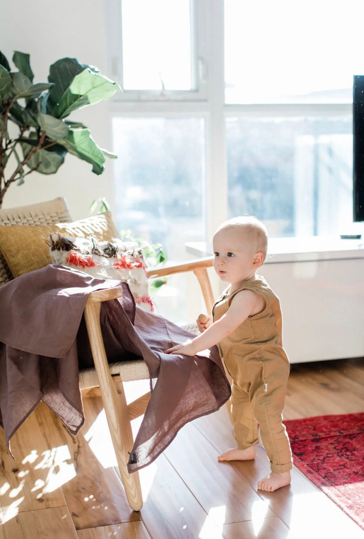 Bishop Linen Baby Blanket