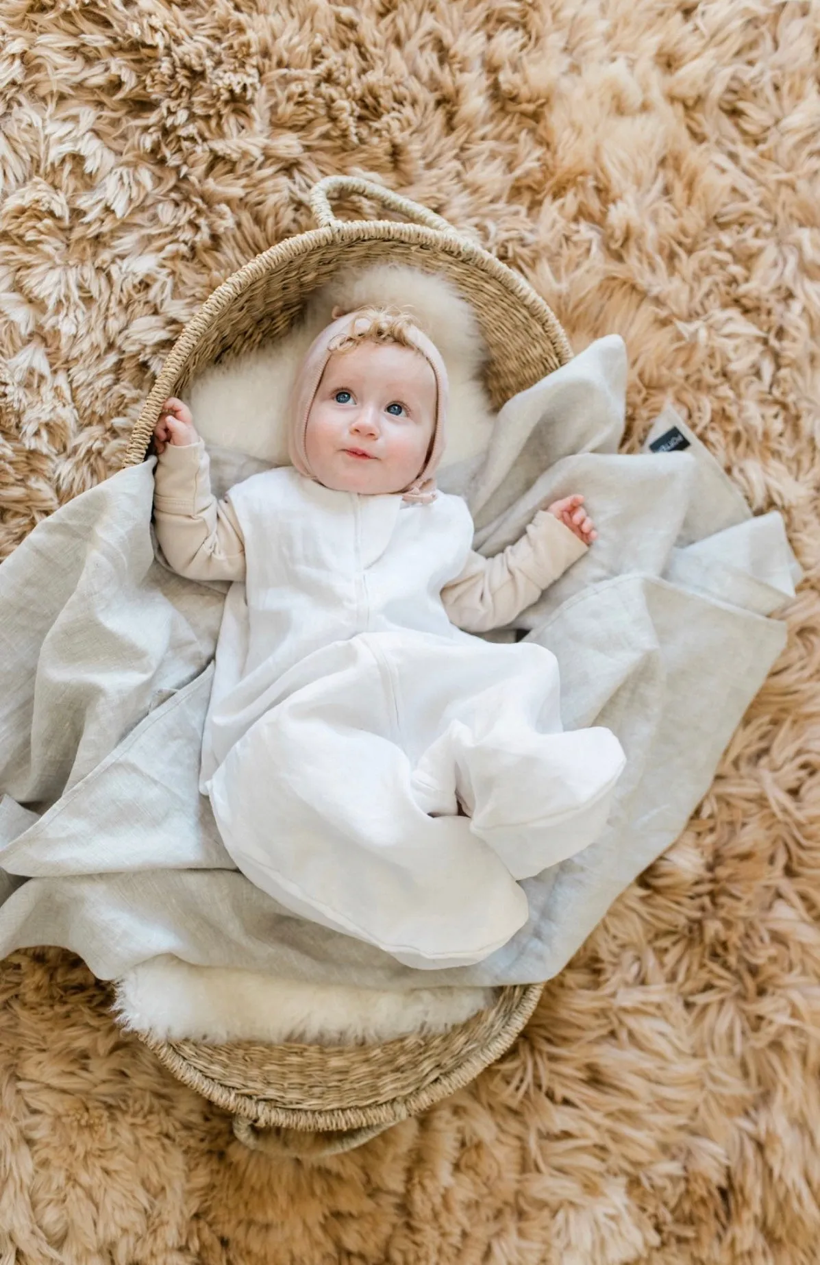 Bishop Linen Baby Blanket