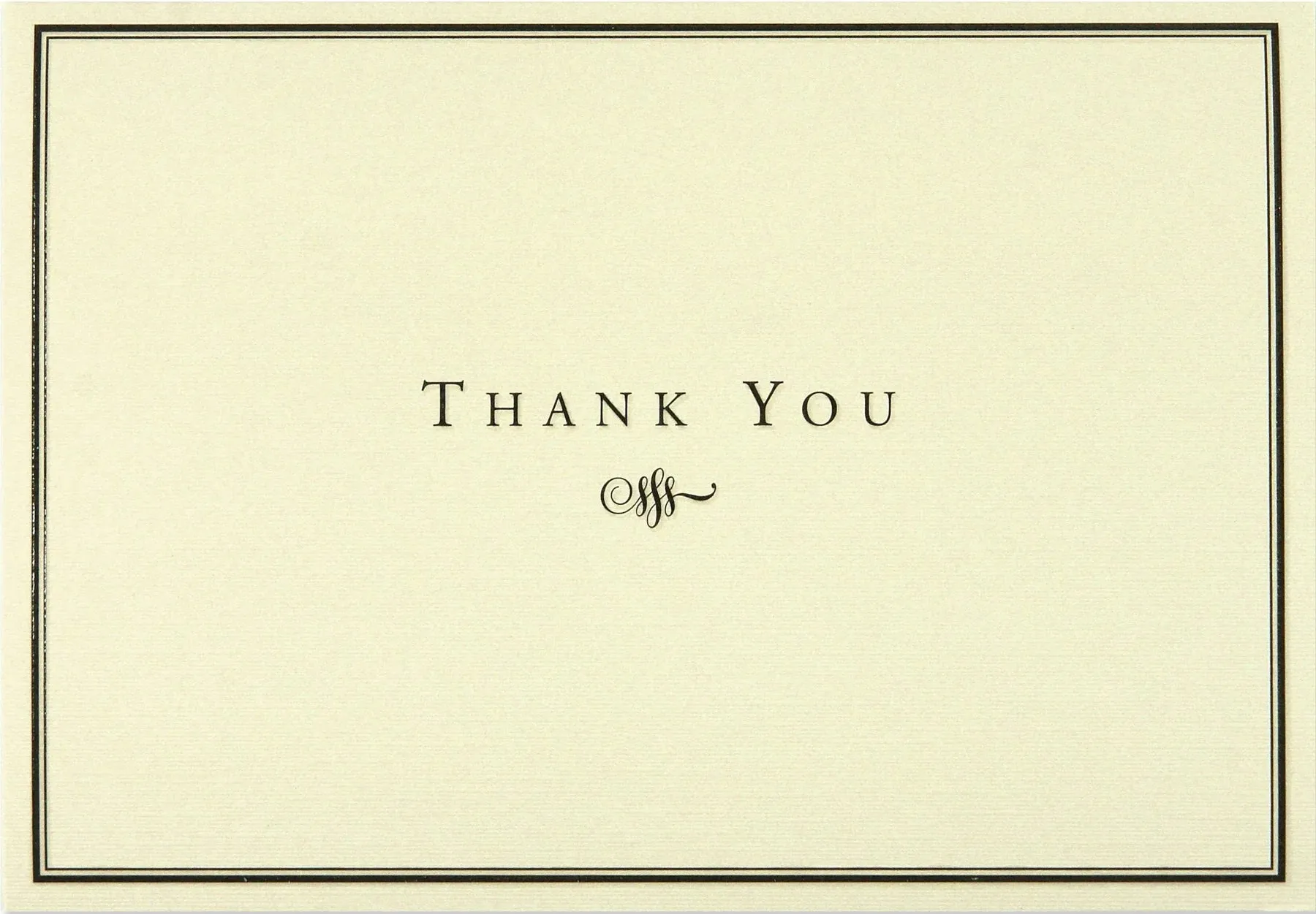 Black & Cream Thank You Boxed Set of 14