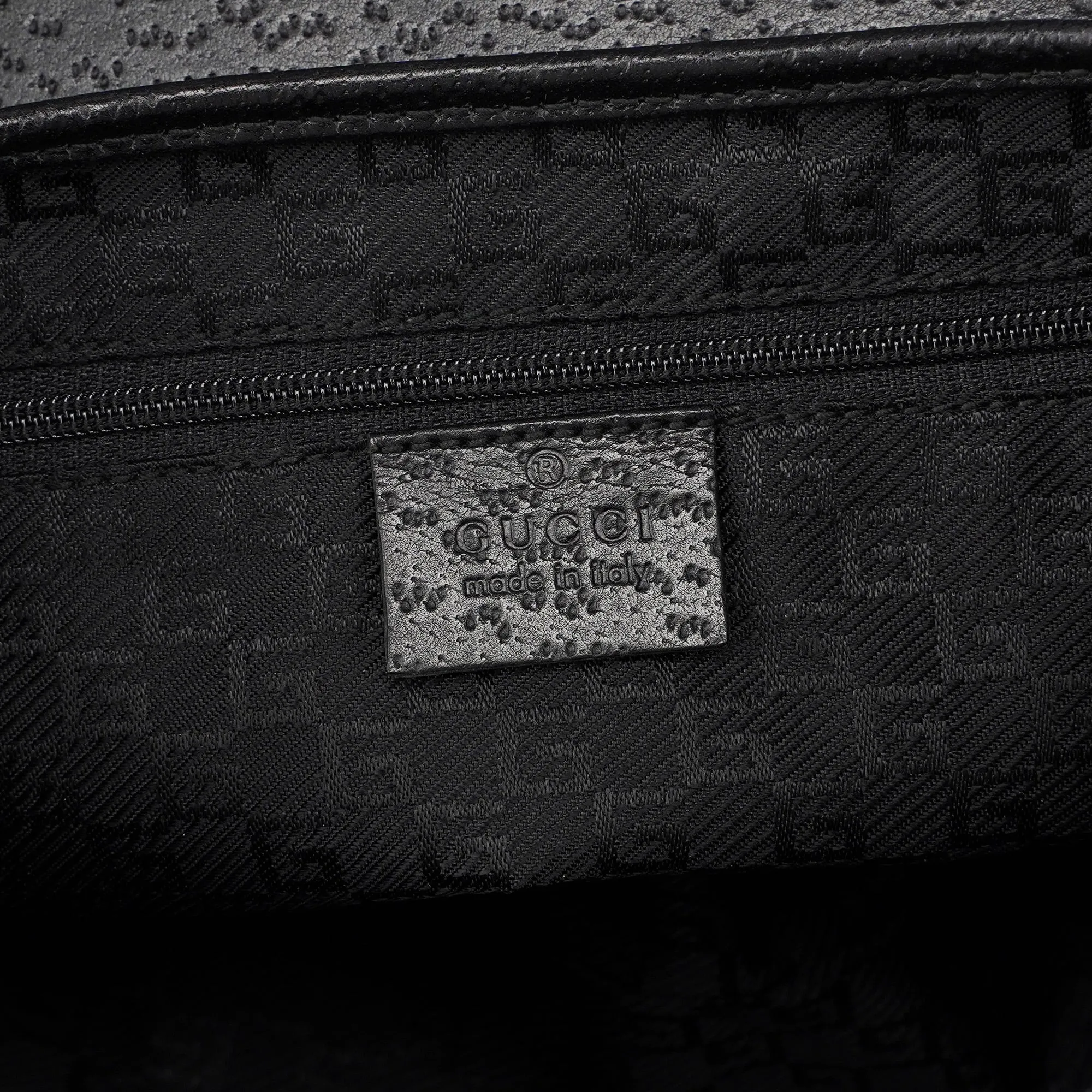 Black Canvas Jackie Bamboo Shoulder Bag