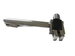 Black Chrome Robot with Rhodium Plated Tie Clips