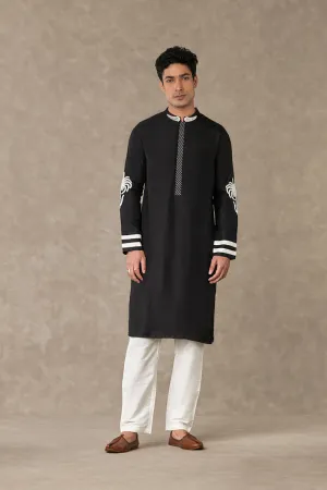 Black Shajara Kurta Sets