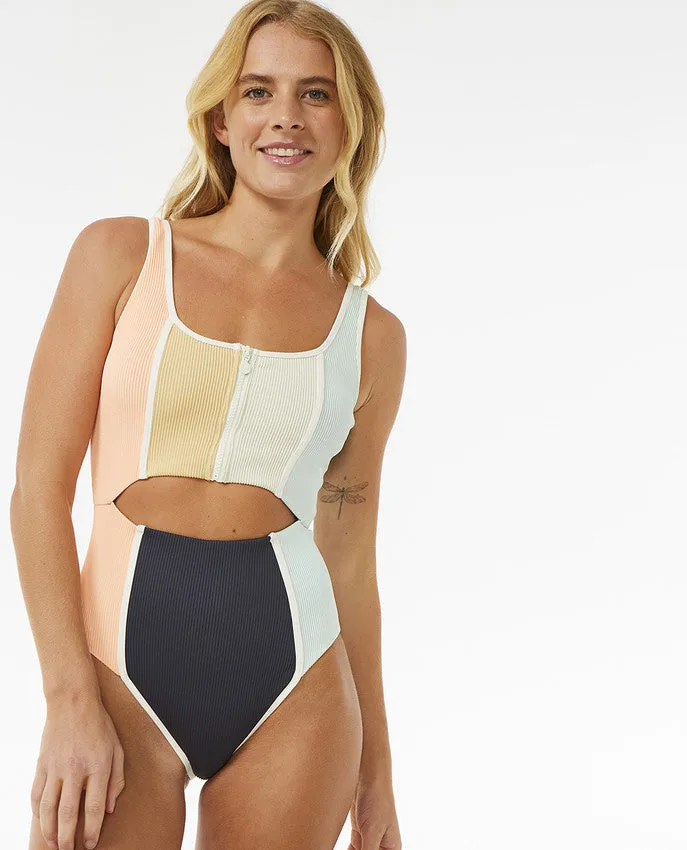 BLOCK PARTY SPLICE GOOD 1 PIECE SWIMWEAR