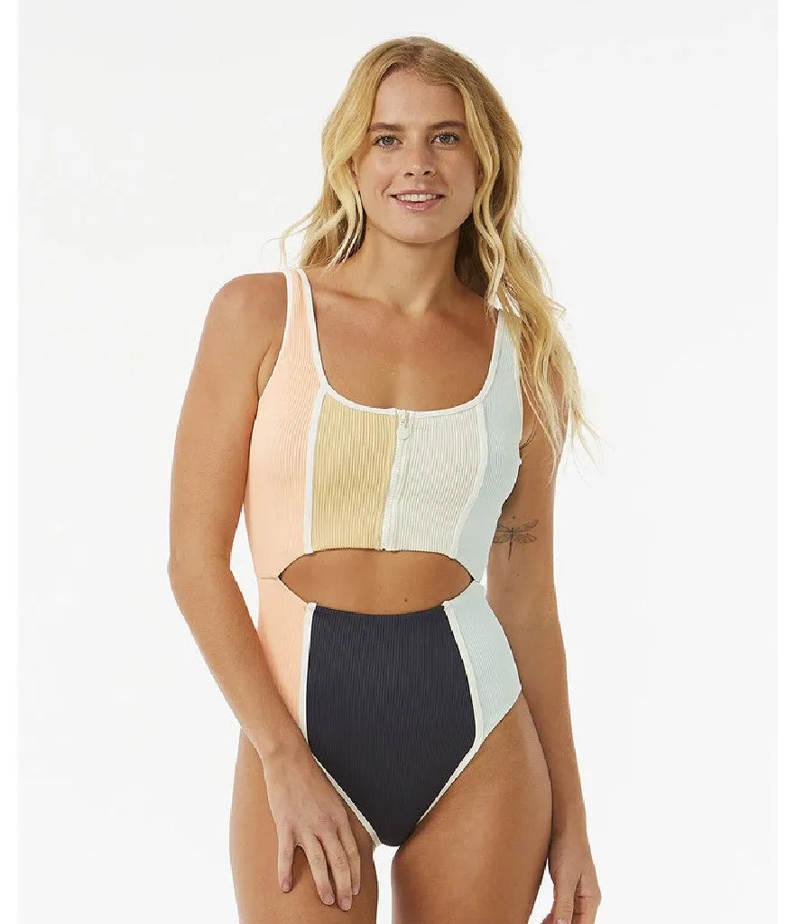 BLOCK PARTY SPLICE GOOD 1 PIECE SWIMWEAR