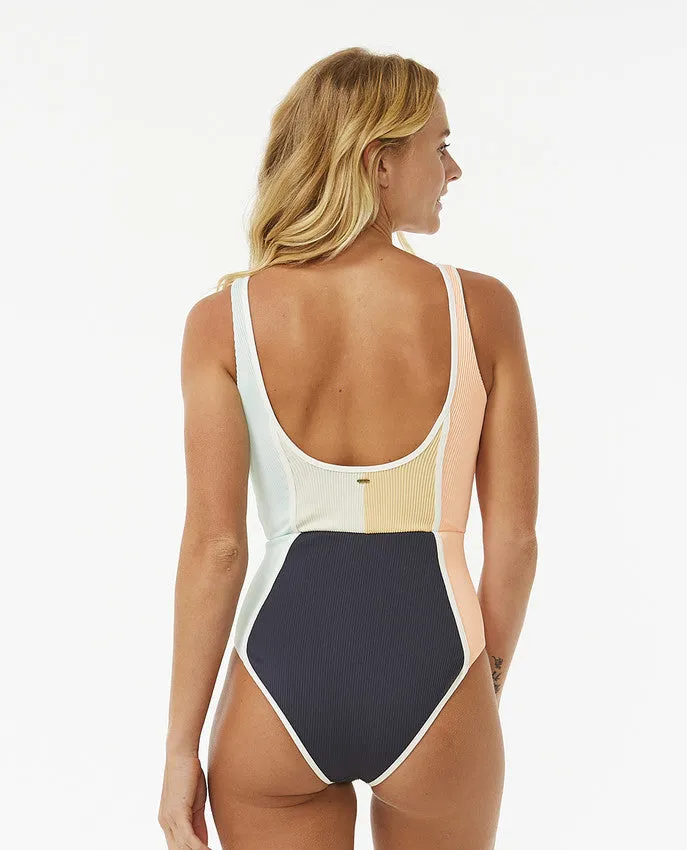 BLOCK PARTY SPLICE GOOD 1 PIECE SWIMWEAR