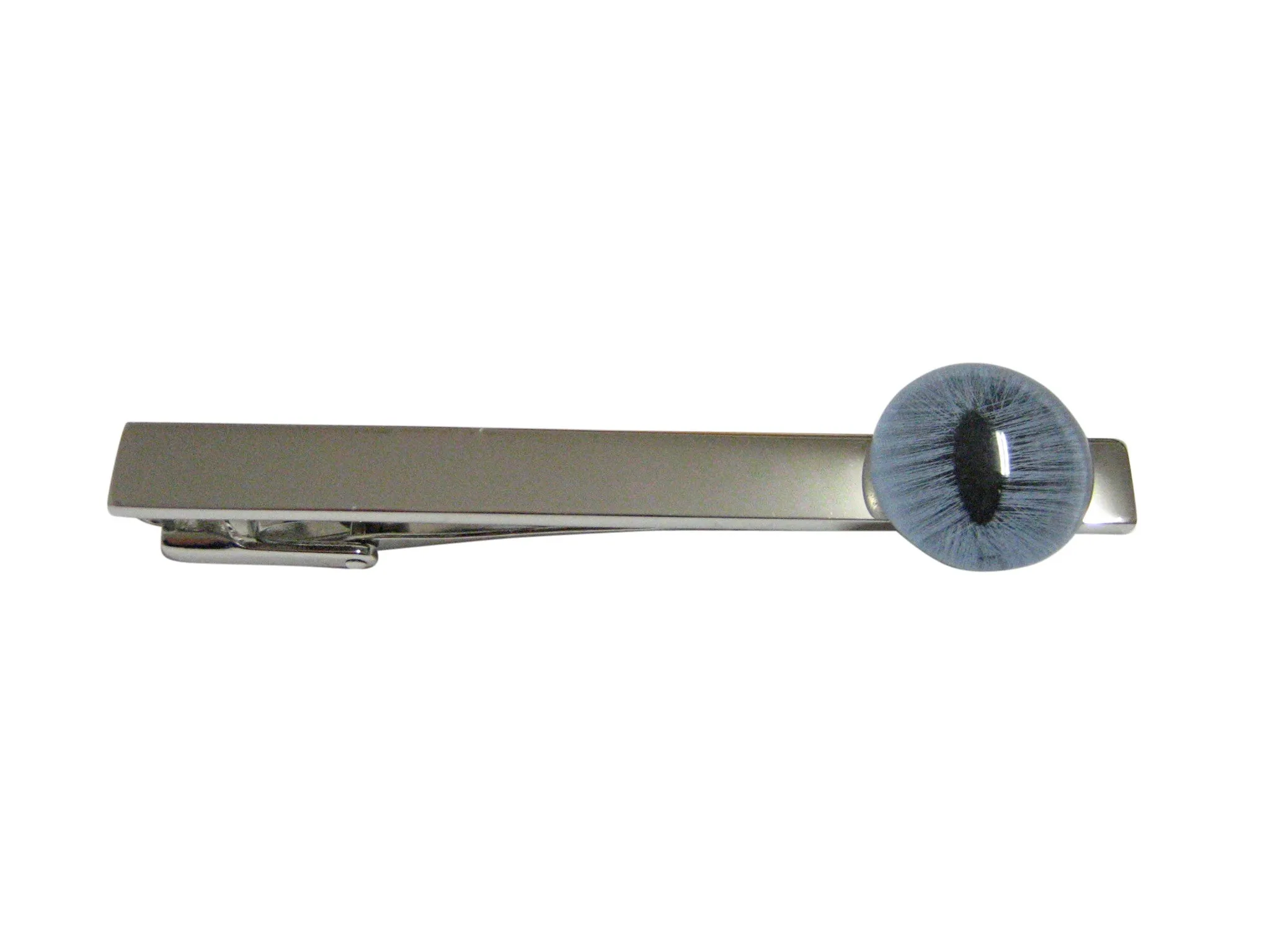 Blue Cat Eye Design Square Tie Clip