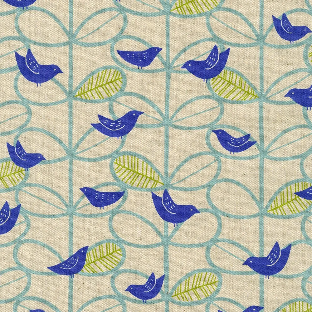 BLUE from Cotton Flax Prints -- Robert Kaufman