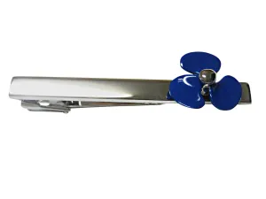 Blue Nautical Propellor Square Tie Clips