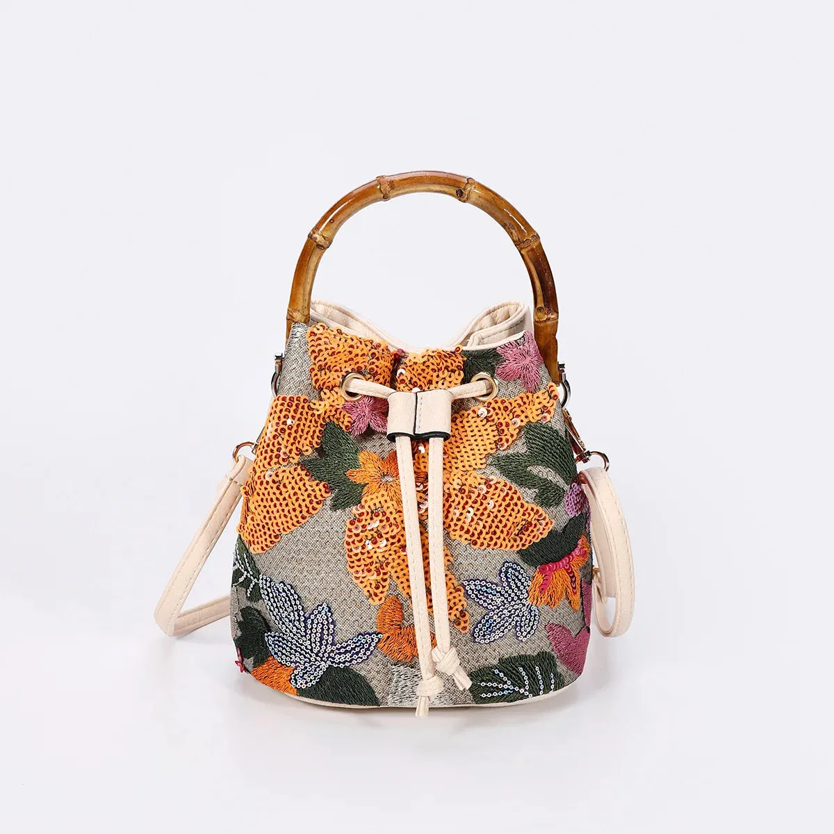 Botánica Bambú Bucket Bag