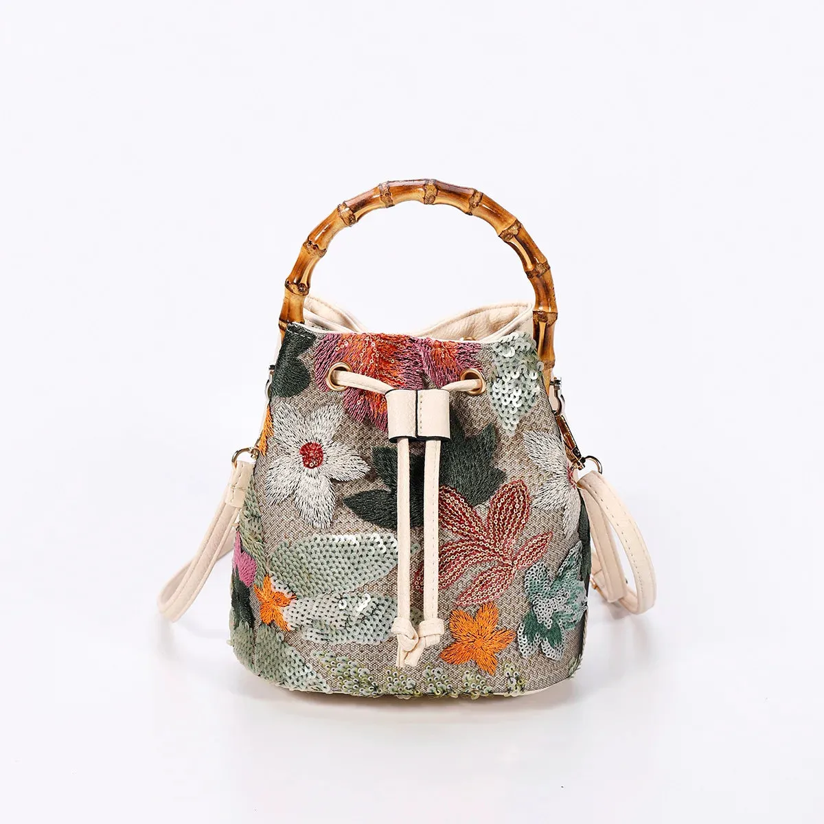 Botánica Bambú Bucket Bag