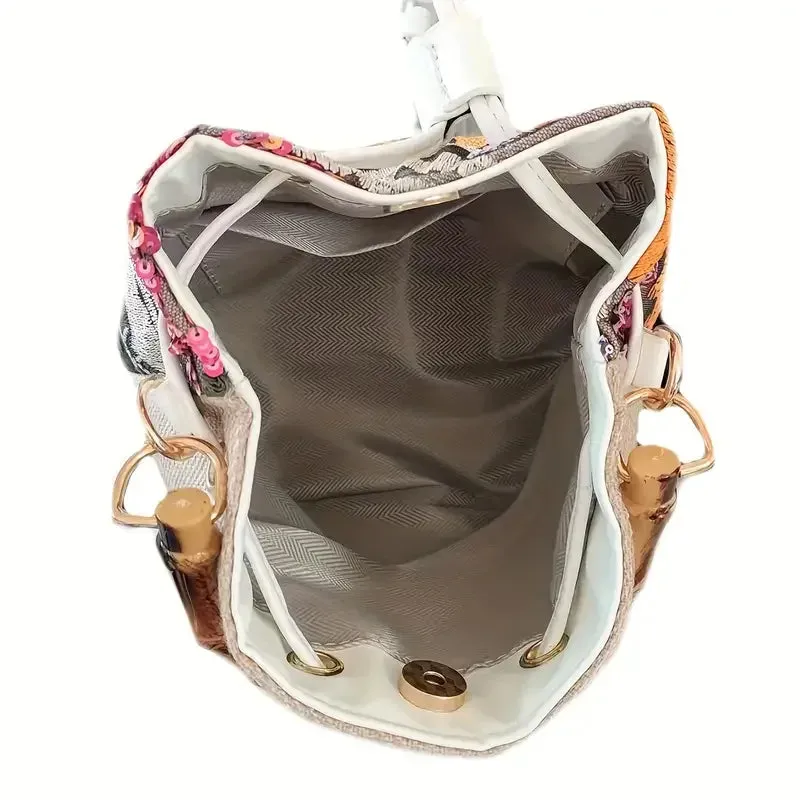 Botánica Bambú Bucket Bag