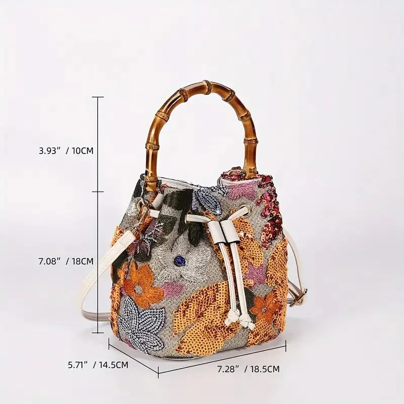Botánica Bambú Bucket Bag