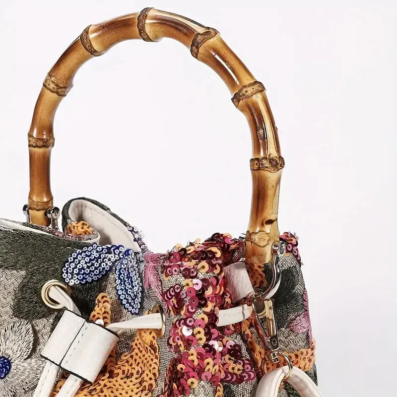Botánica Bambú Bucket Bag