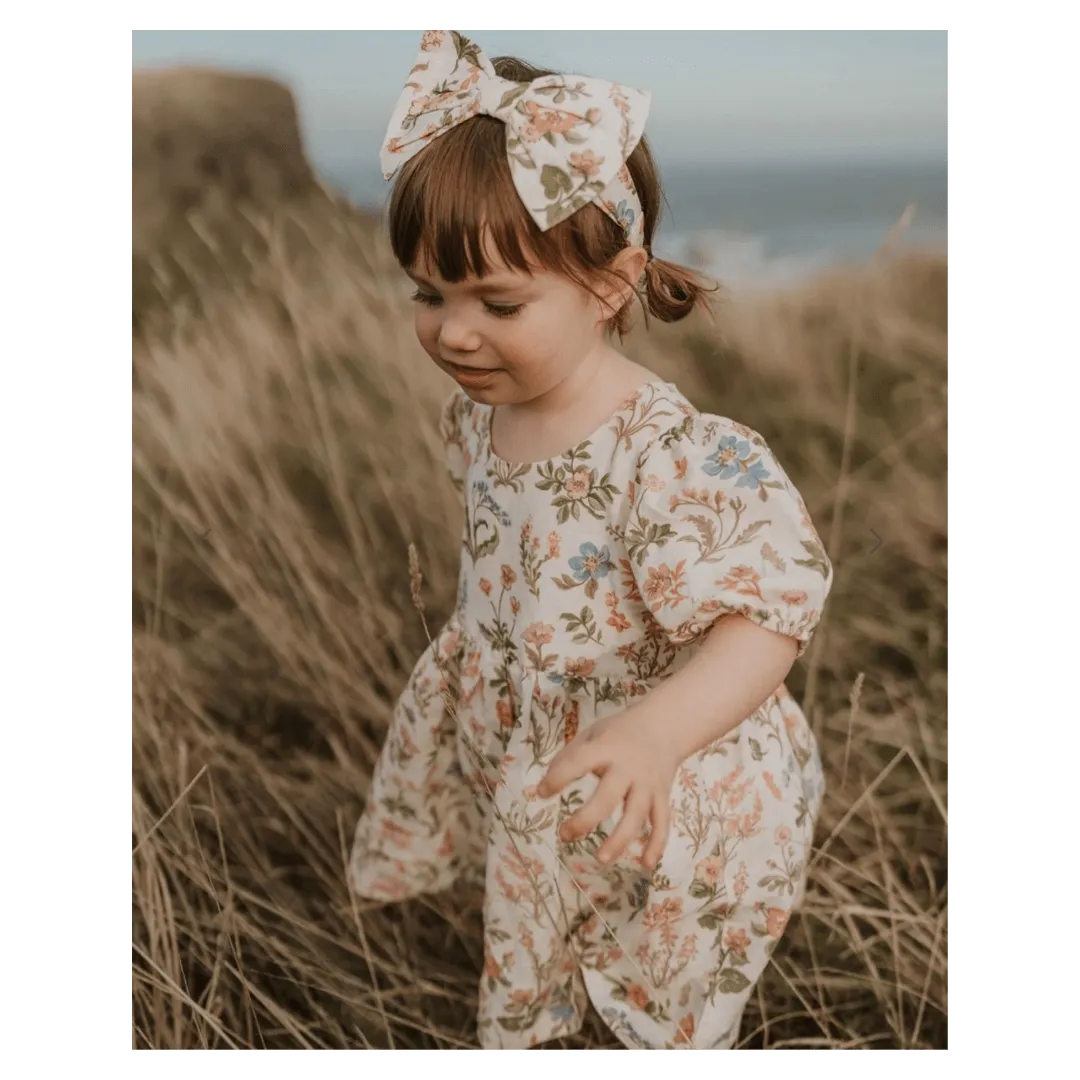 Bow Headband - Dune Flowers
