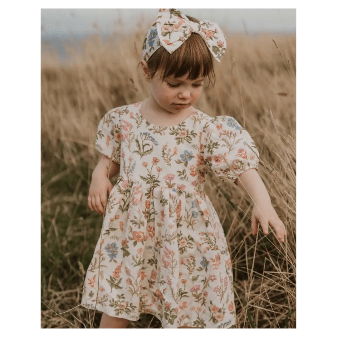 Bow Headband - Dune Flowers