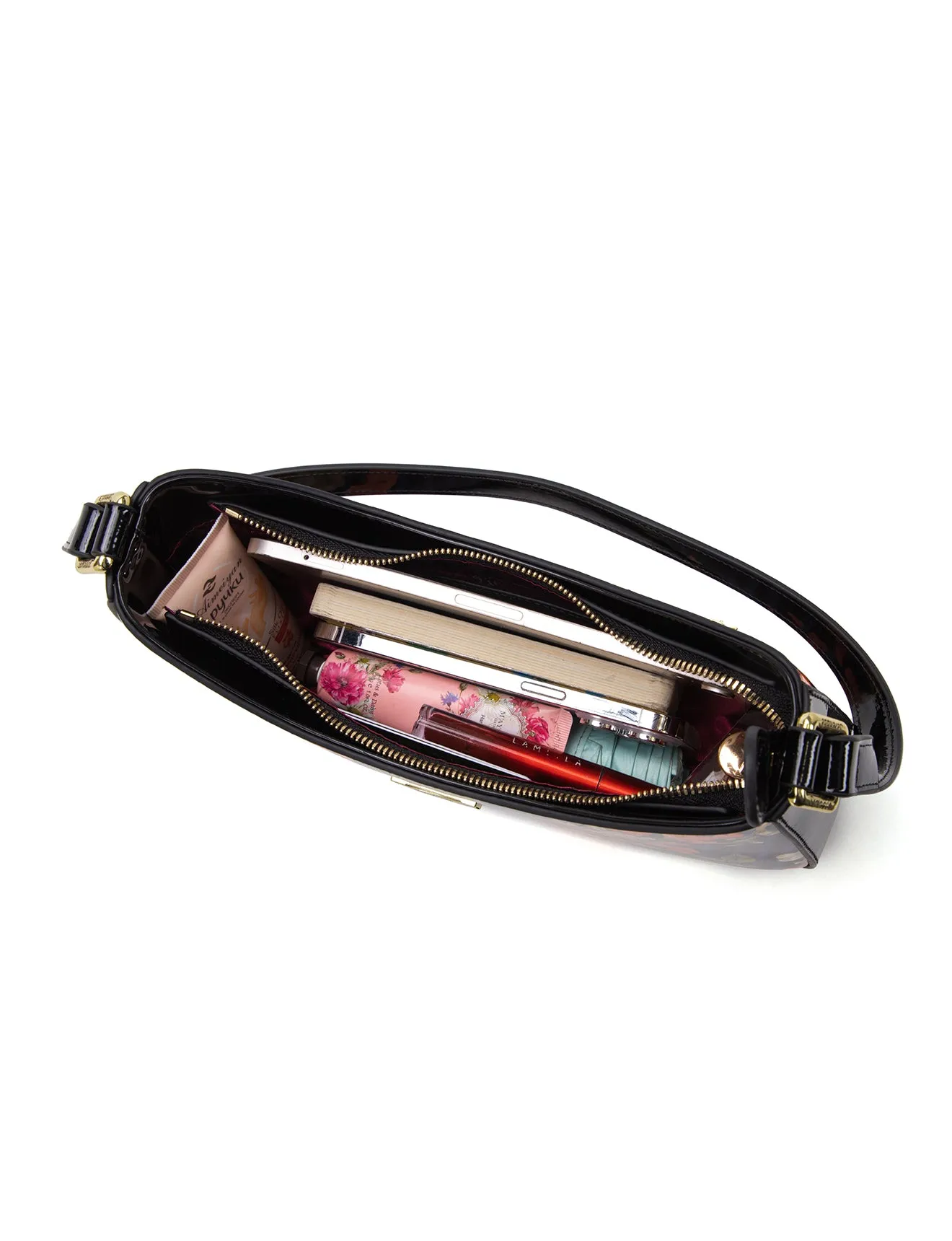 BRYONY PATENT LEATHER BAG WITH RFID-SN91-0822- NEW IN