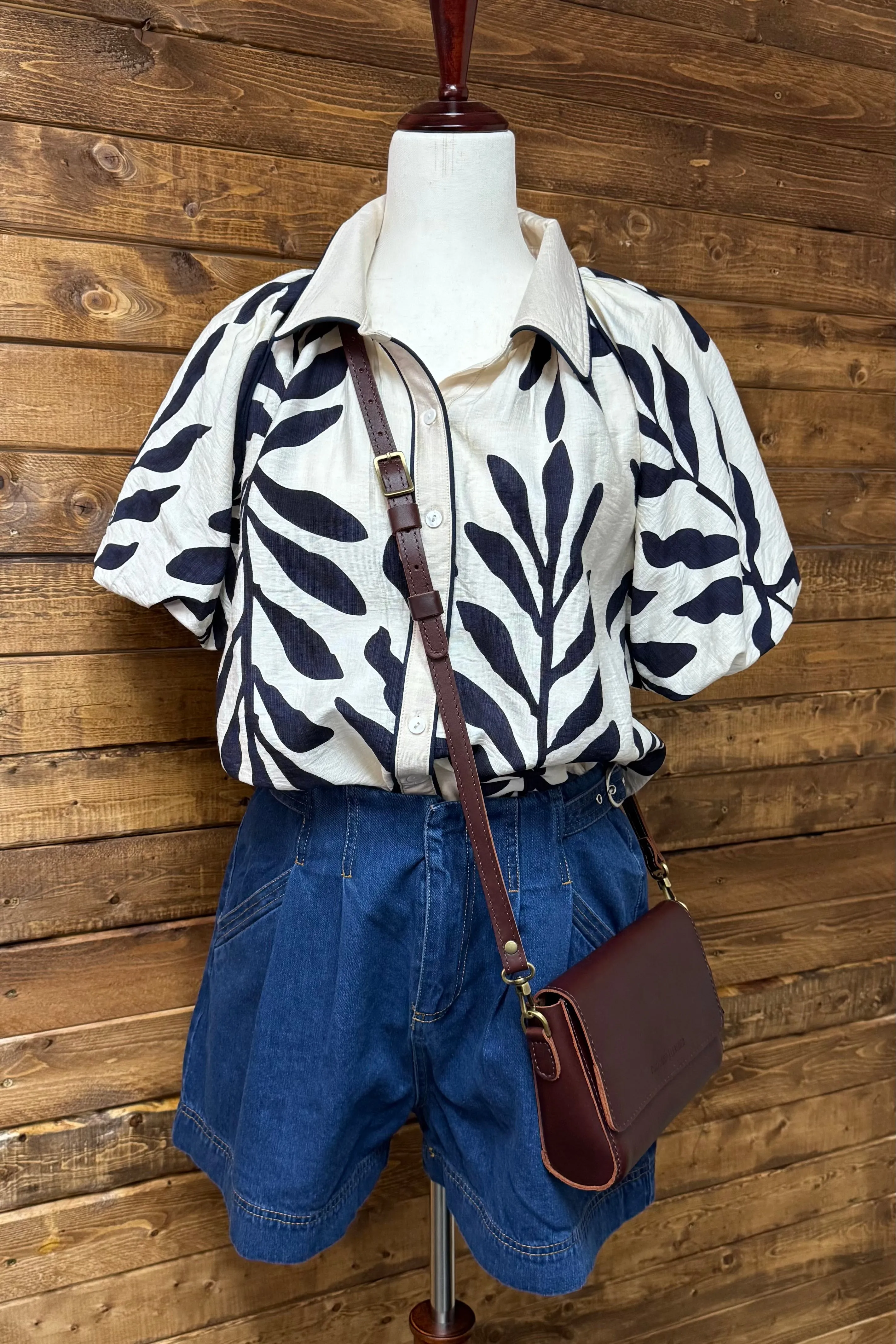 Bubble Sleeve Top
