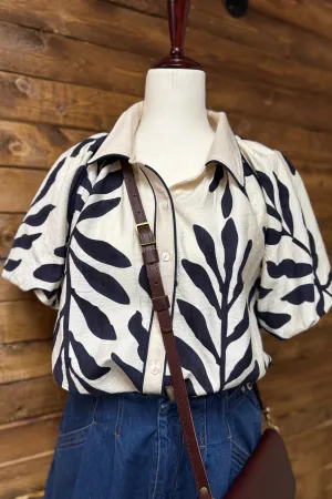 Bubble Sleeve Top