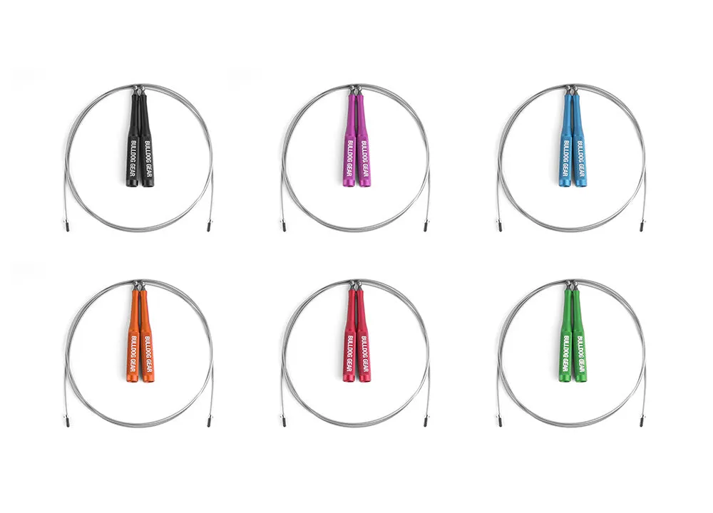 Bulldog Gear - JR2 Premium Bearing Speed Rope Black/ Blue/ Purple/ Orange/ Red/ Green