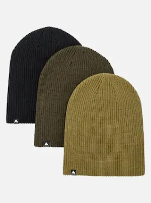 Burton Recycled DND Beanie 3 Pack - True Black / Forest Night / Martini Olive
