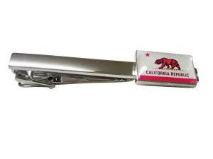 California State Flag Square Tie Clip