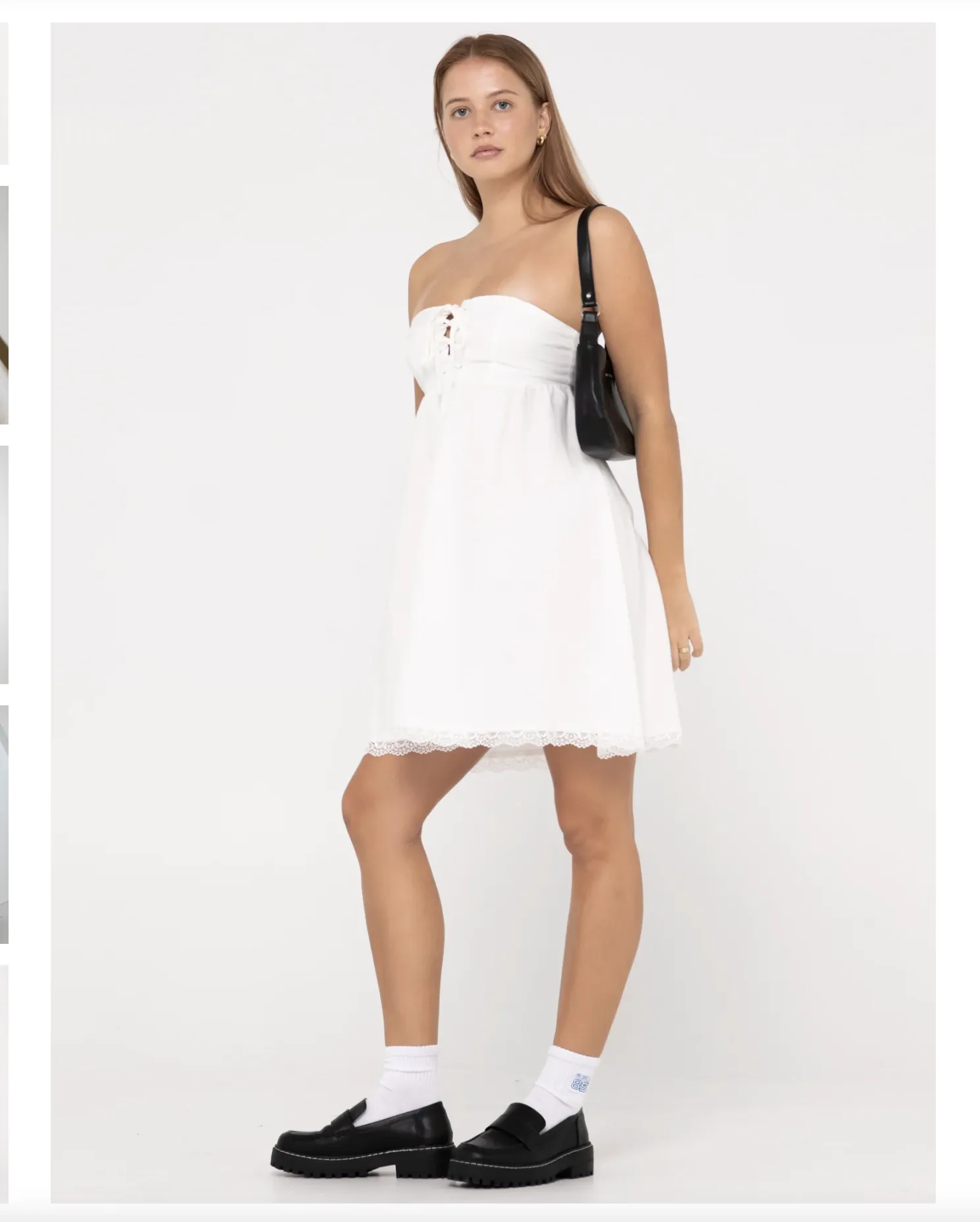 CAPRI LACE FRONT MINI DRESS