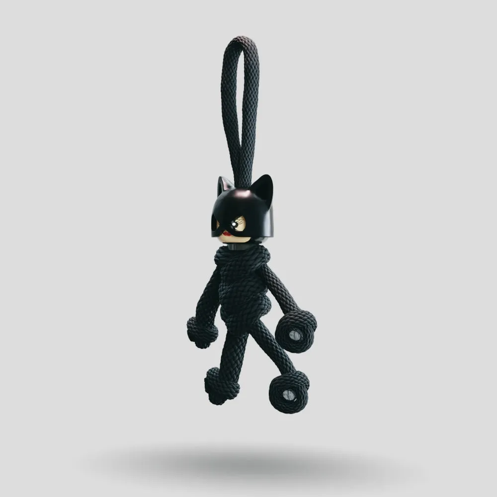 Catwoman Paracord Buddy Keychain