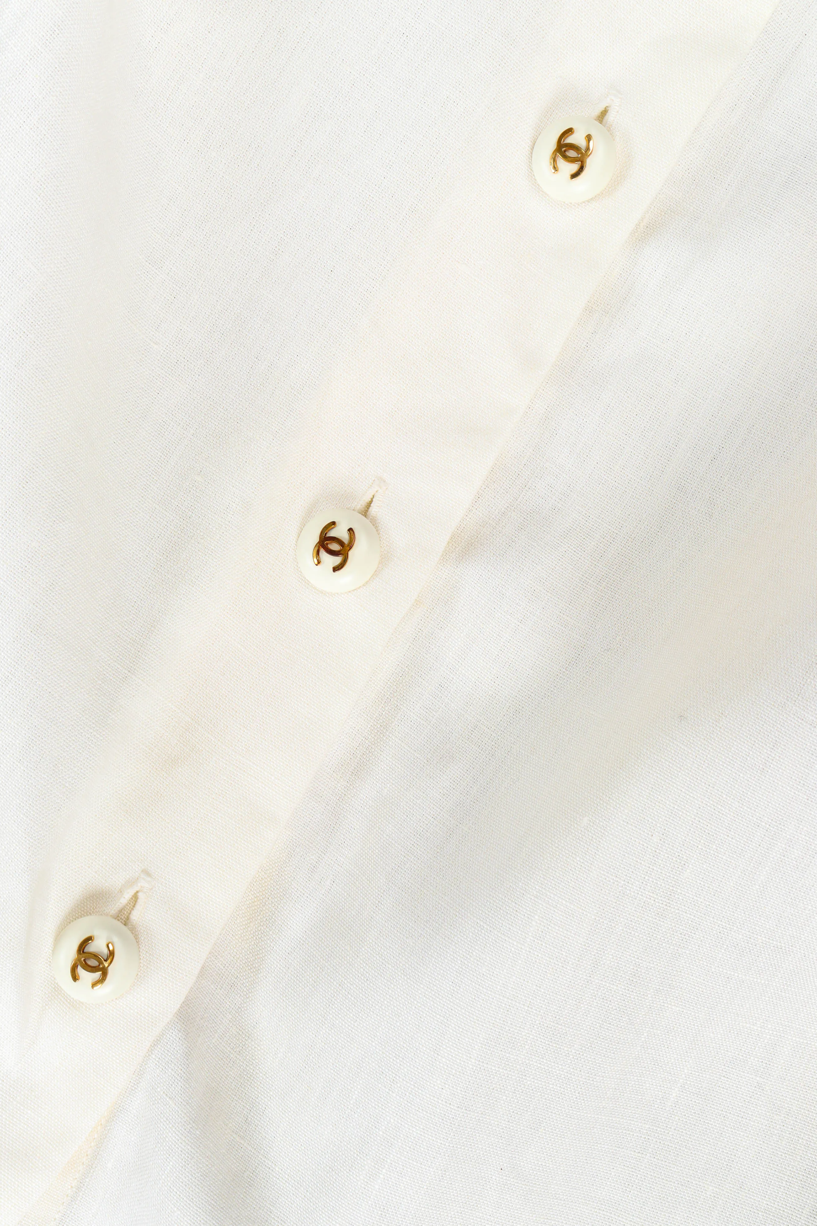 CC Linen Cutout Blouse