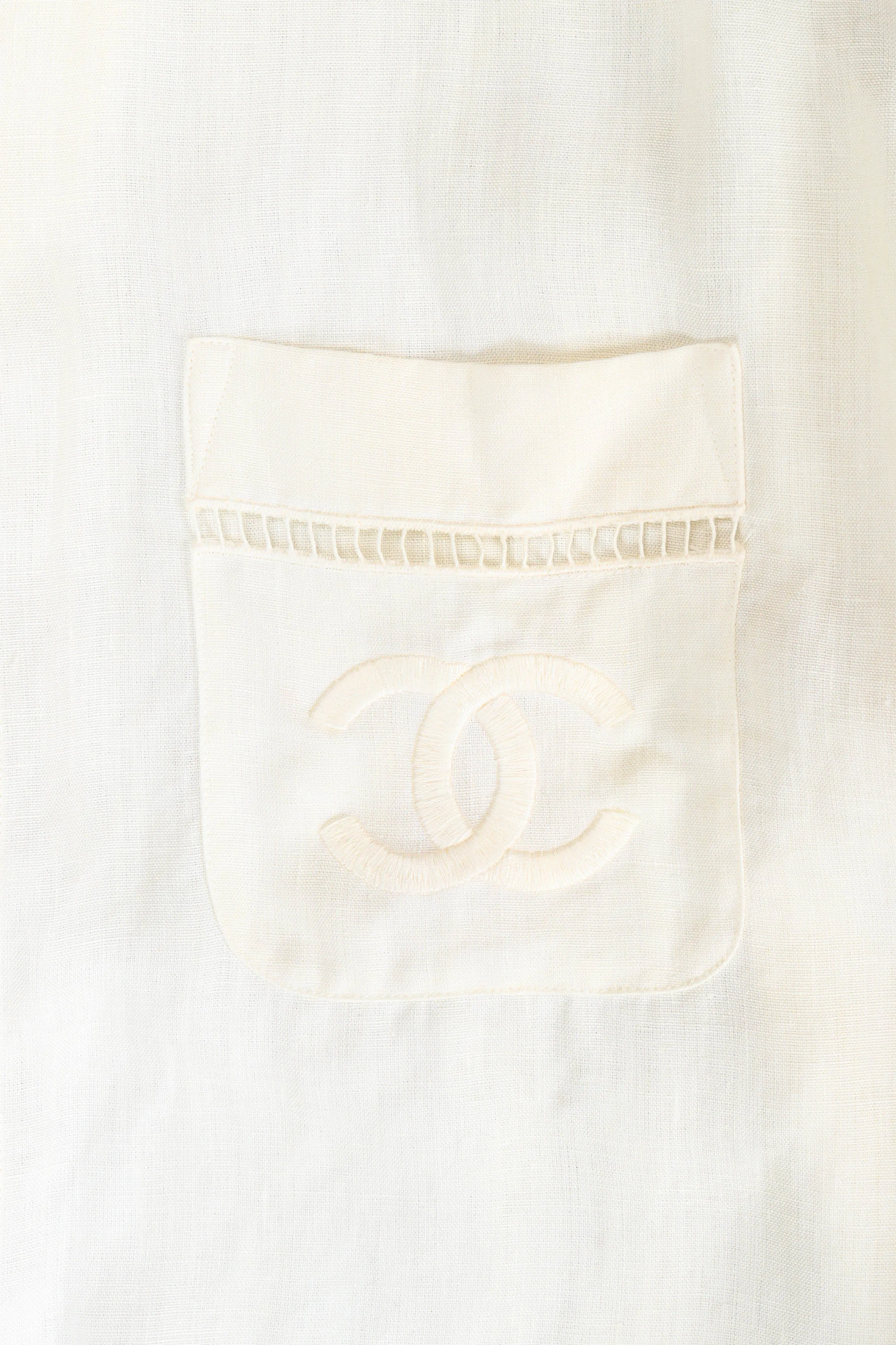 CC Linen Cutout Blouse