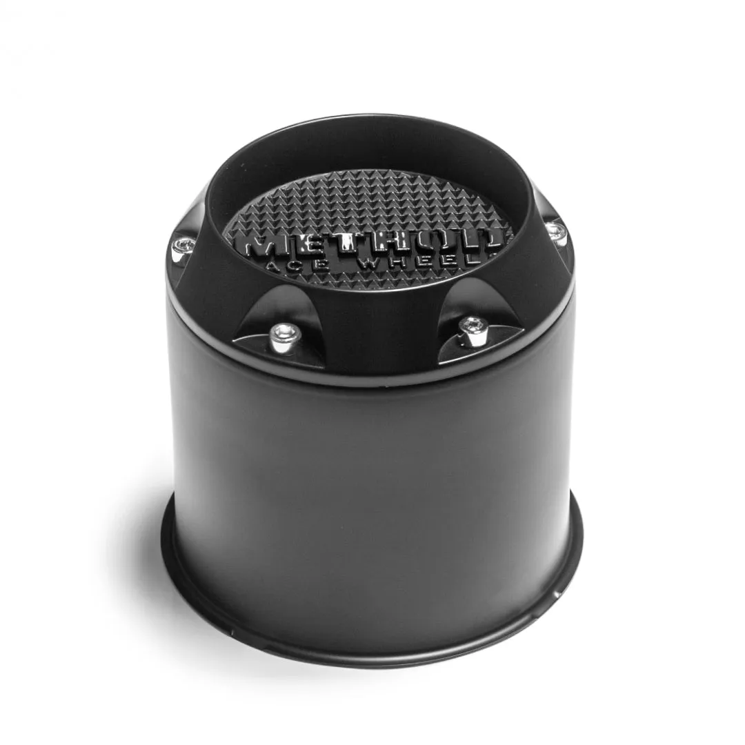 Center Cap | 8 Lug | Push-Through | Black