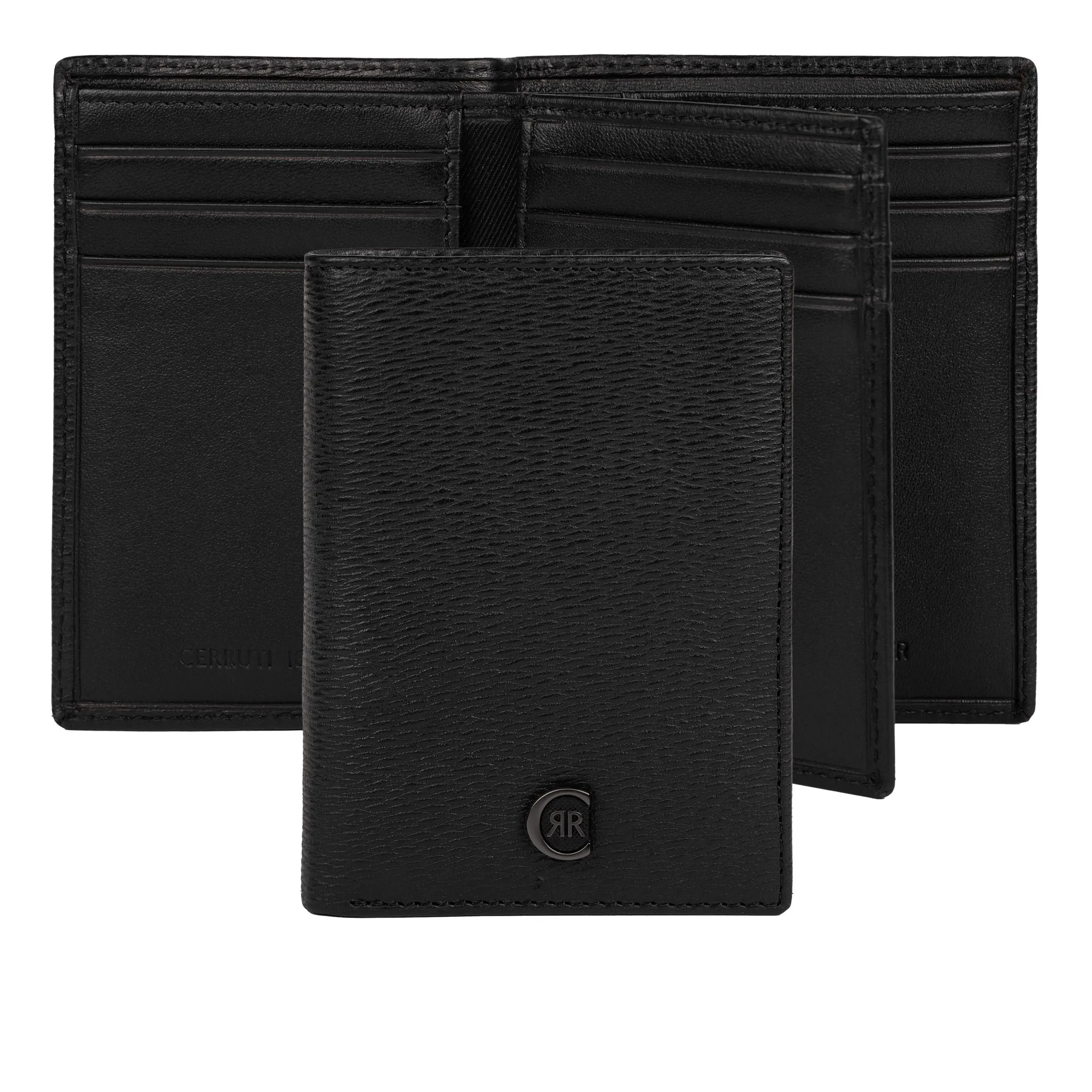 CERRUTI 1881 NLF202A-Card holder with flap Bond Black