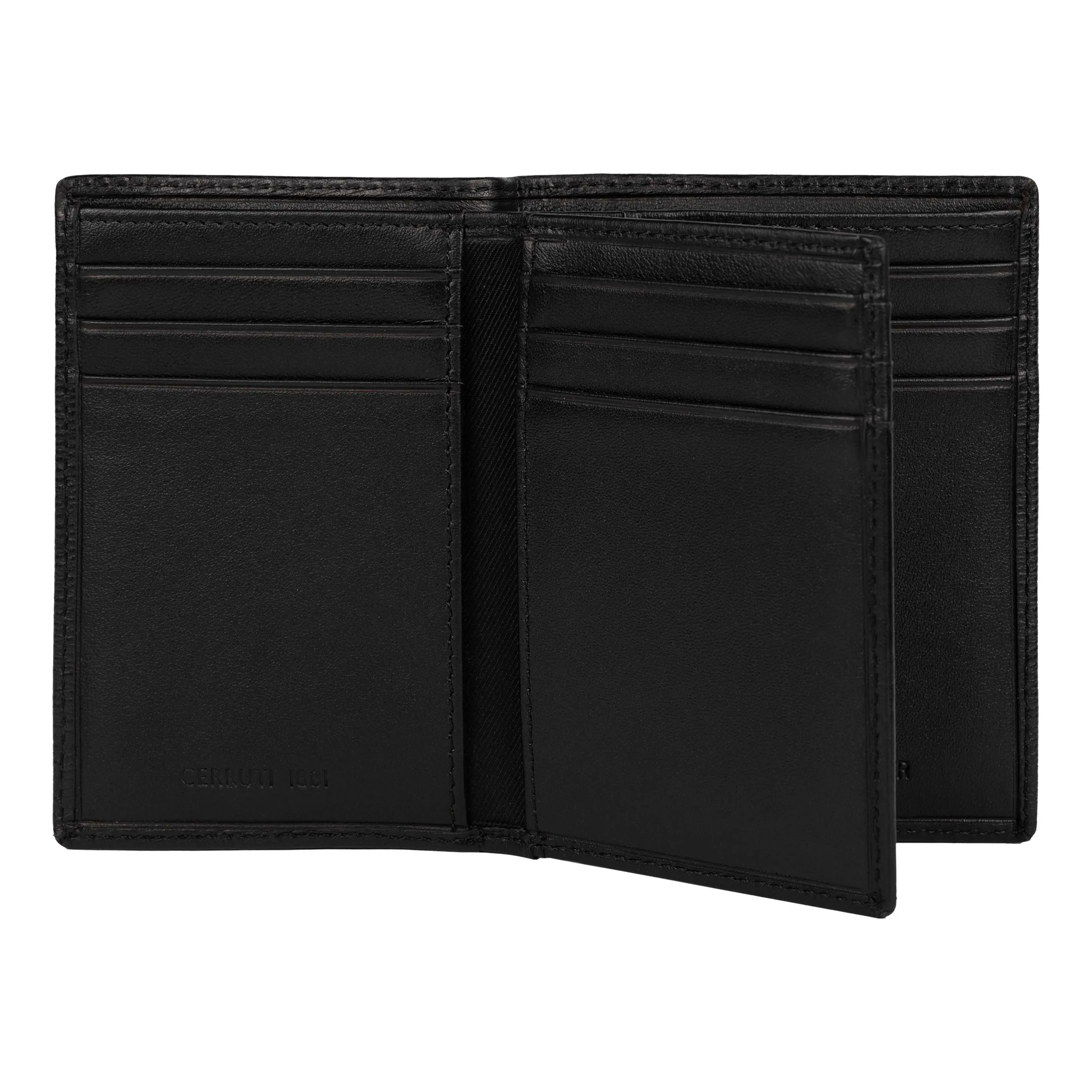 CERRUTI 1881 NLF202A-Card holder with flap Bond Black