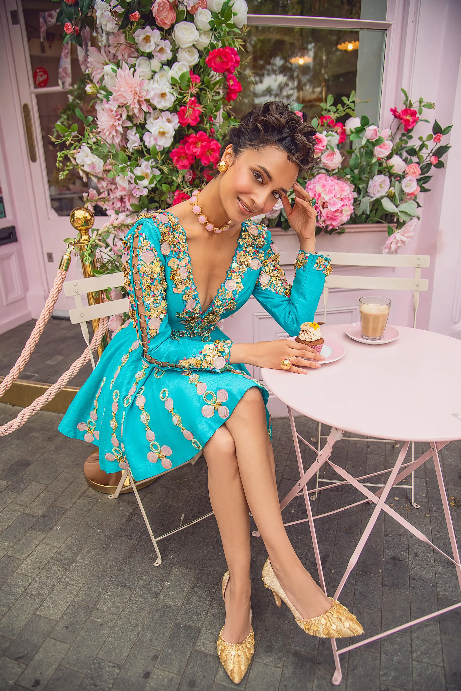 Cerulean Blue Babydoll Dress